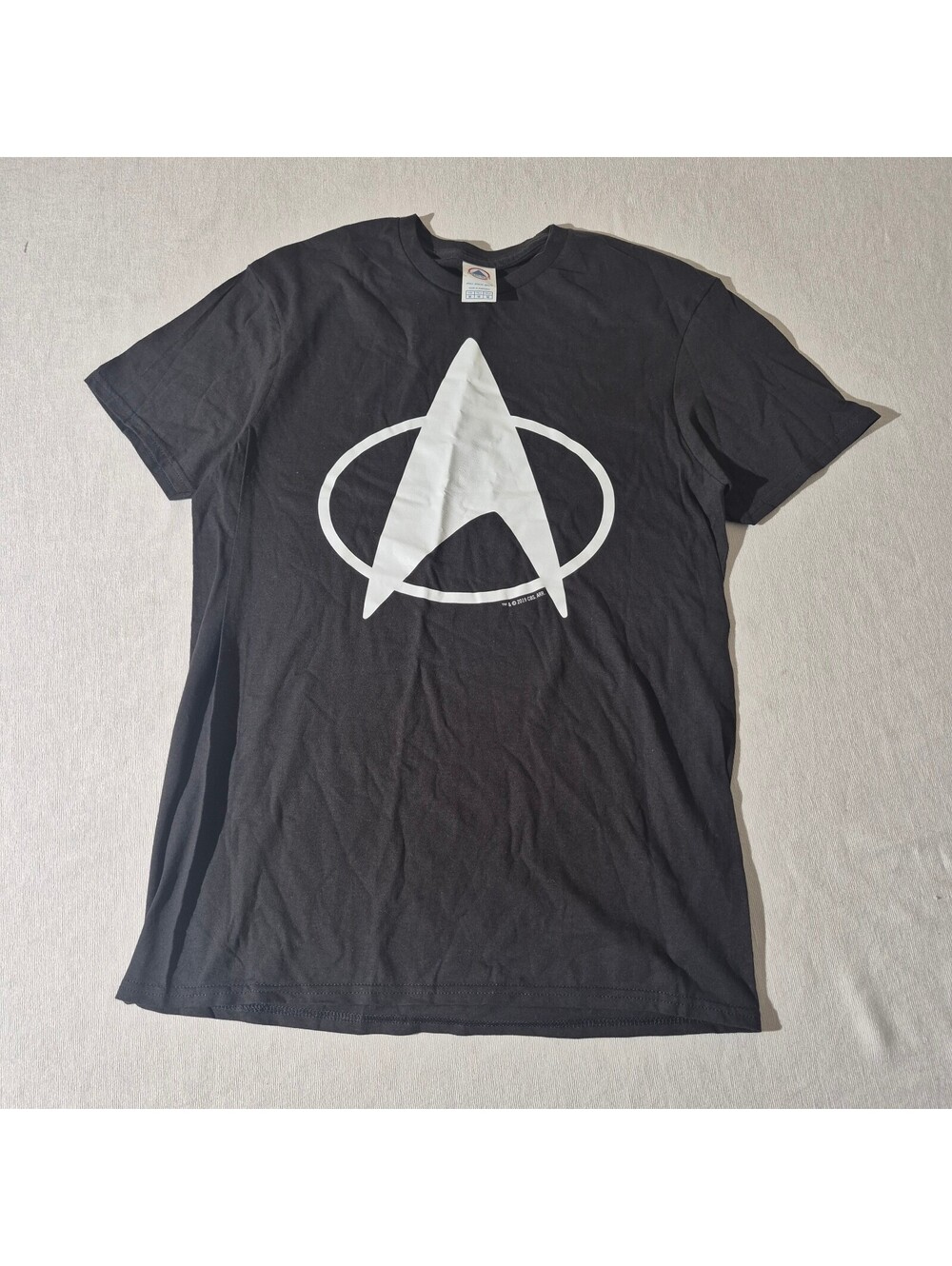 Star Trek Picard M Medium 2019 CBS Tee Black Tee T-Shirt